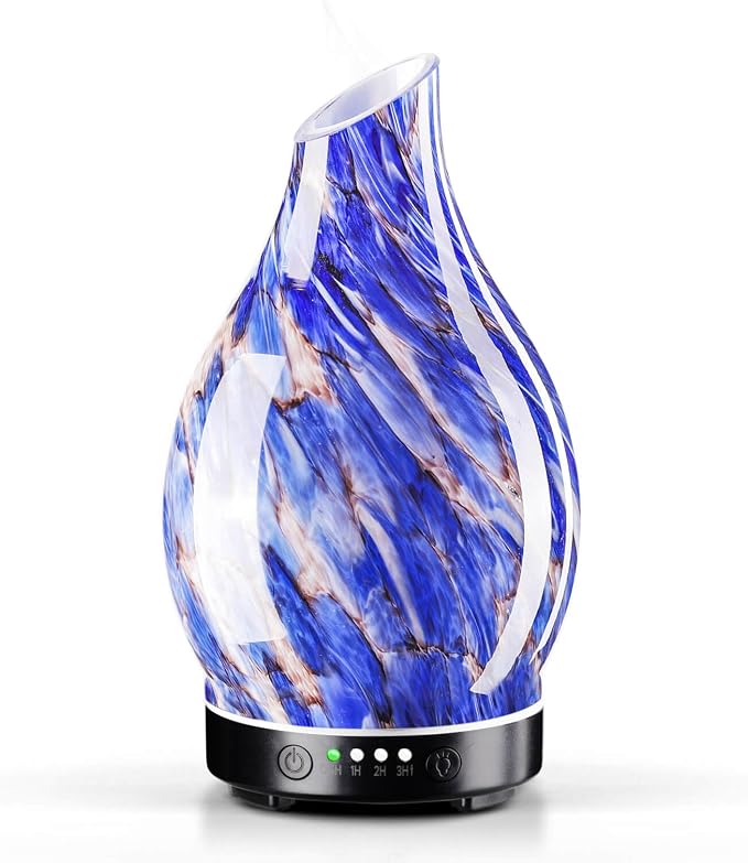 Porseme 150ml Essential Oil Diffuser Glass Color Changing Aroma Air Diffusers by Porseme