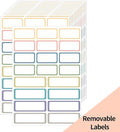 STARLIBOO Removable Labels, Removable Colored Labels Stickers, Self-Adhesive by STARLIBOO