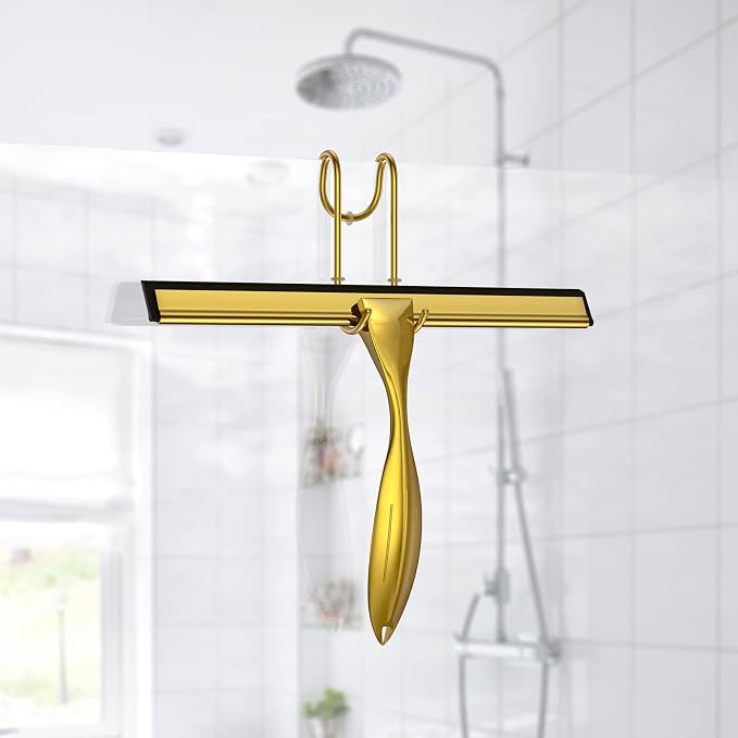 Shower Squeegee for Glass Door 12-Inch Stainless Steel Bathroom Squeegee Window - Image 6