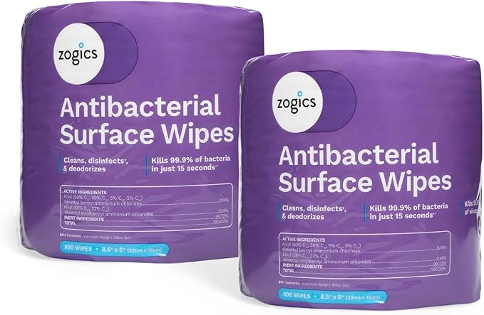 Zogics Antibacterial Wipes – Disinfecting Wipes by Zogics