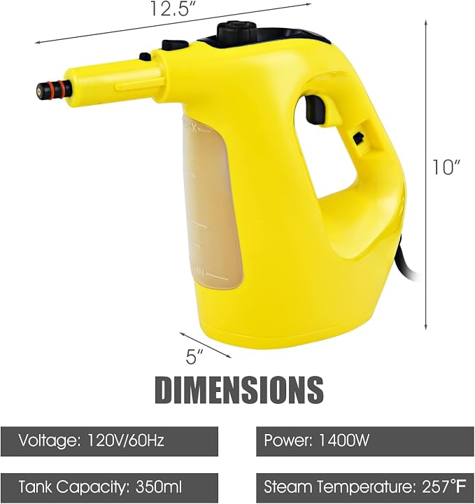 COSTWAY Handheld MultiPurpose Steam Cleaner - Image 7