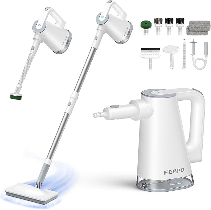 FEPPO Steam Mop with Detachable Handheld Steam Cleaner by FEPPO