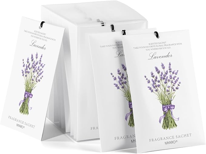 MYARO 12 Packs Lavender Scented Sachets Air Freshener - Image 9