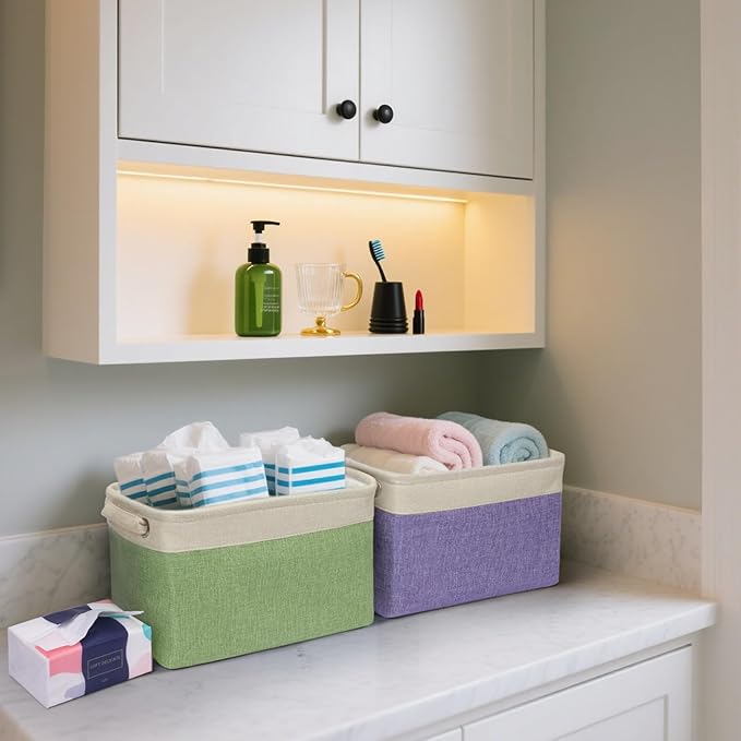 BALEINE 3 Pack Fabric Storage Bins - Image 9