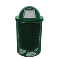 COATEDOUTDOORFURNITURE RDT-P-GRN Heavy Duty Round Trash Receptacle by CoatedOutdoorFurniture