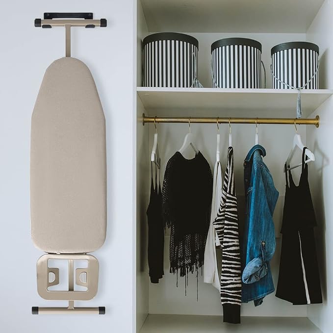 Ironing Board Hanger Wall Mount Ironing Board Holder Organizer Wall Rack - Image 8