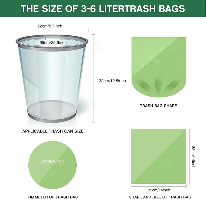 Small Trash Bags 1.2 Gallon - Image 5