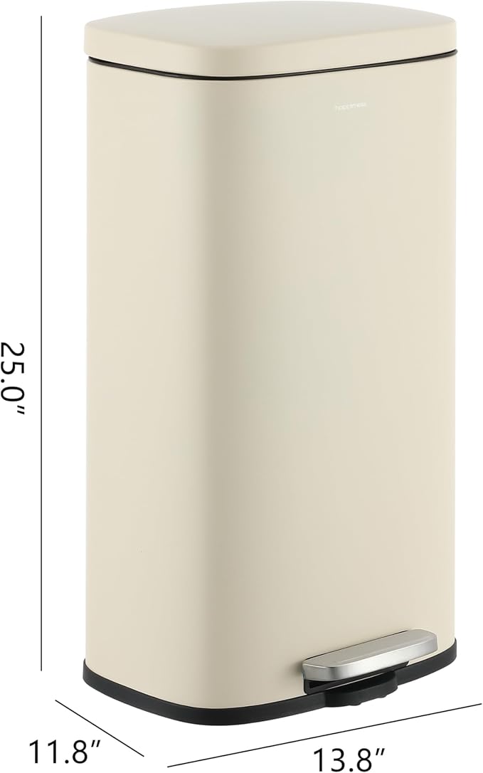 happimess HPM1011I Curtis 8-Gallon Step-Open Trash Can, Fingerprint Resistant - Image 5
