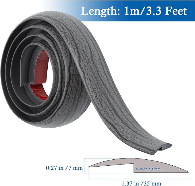 Floor Transition Strip Self Adhesive Carpet & Flooring Transitions Edging Trim - Image 2