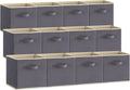 Lifewit 13 Inch Cube Storage Bins, 12 Packs Storage Cubes Foldable Decorative by Lifewit