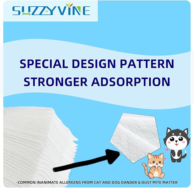 SUZZYVINE Dry Sweeping Cloths Dry Pads Refills 80 Count Dry Mop Refills - Image 6