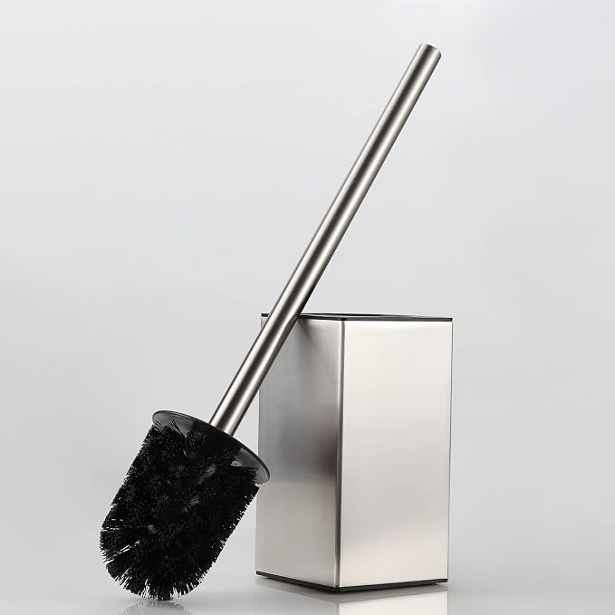 BGL Toilet Brush Holder Stainless Steel 304 Standing Brushed Nickel Square - Image 6