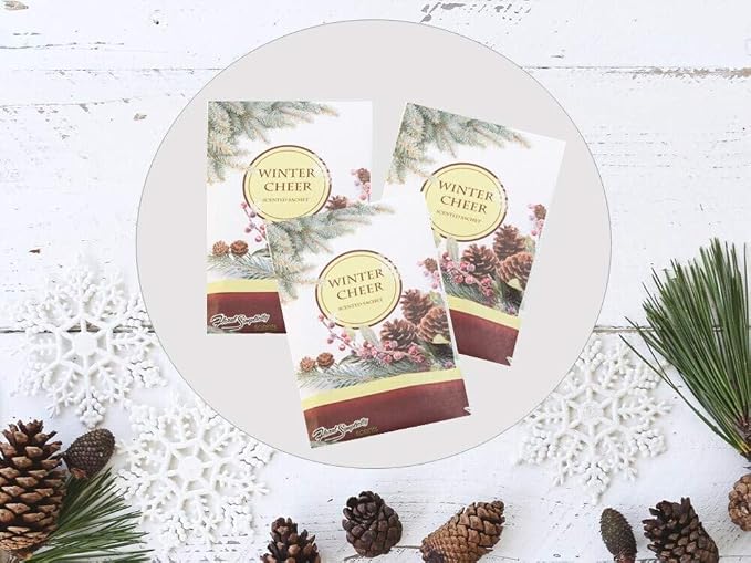 Floral Simplicity Winter Cheer Scented Sachets Pack of 3, Fall & Winter - Image 4