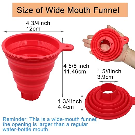 KongNai Silicone Collapsible Wide Mouth Funnel - Image 3