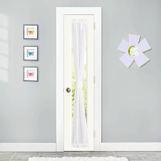 NICETOWN Faux Linen French Door Curtain by NICETOWN