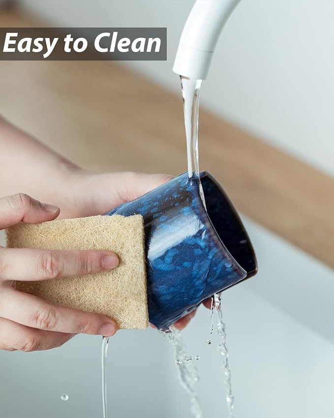 Kitchen Sponge Holder, Ceramic Sponge Organizer Scrubby Holder Sink Caddy Dish - Image 7