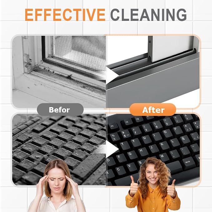 2 in 1 Groove Cleaning Brush, Upgraded Crevice Cleaning Brush & Magic Window - Image 6