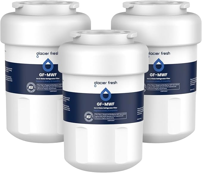 GLACIER FRESH Replacement for MWF Refrigerator Water Filters, SmartWater MWFP by GLACIERFRESH