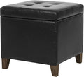 Adeco Faux Leather Storage Ottoman Bench by Adeco