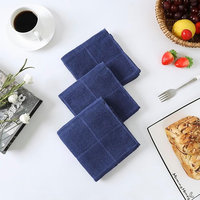 Glynniss Kitchen Dish Cloths Highly Absorbent Dish Rags 100% Cotton Wash Cloths - Image 7