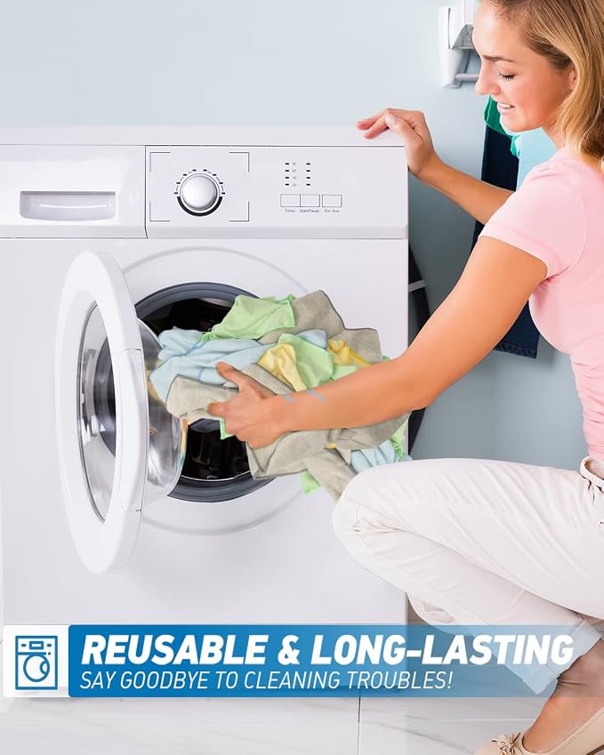 Microfiber Cleaning Cloth-24Pcs Ultra Soft Highly Absorbent Rags - Image 5