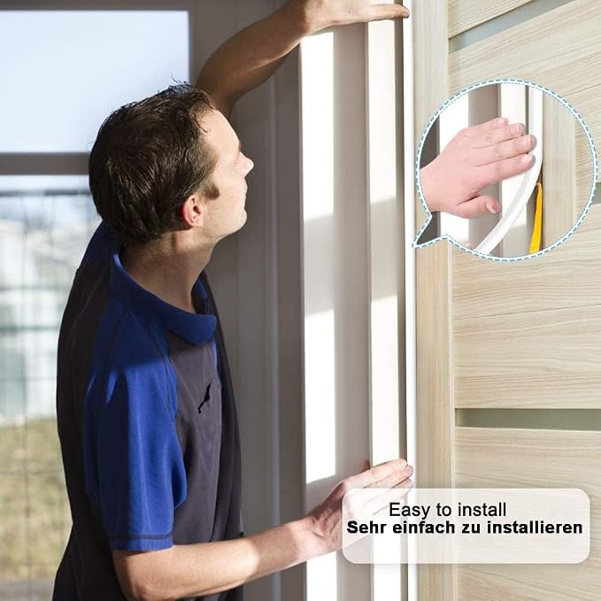 Weather Stripping Seal Strip Tape, Doors Windows Frame Self Adhesive D Type - Image 5