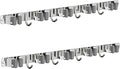 2 Pack Mop and Broom Holder Wall Mount, Non-slip Broom Hanger Wall Mount by CUXIXA