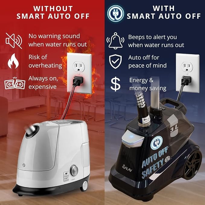 SALAV Commercial-Grade Standing Garment Steamer - Image 3