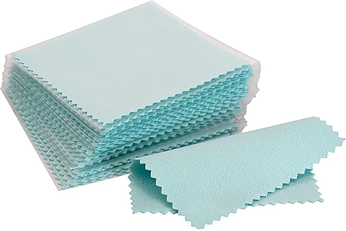 CATIFLIN 100pcs Premium Jewelry Cleaning Cloth, by CATIFLIN