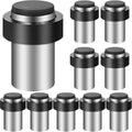 Chumia 10 Pcs Door Stopper Mounted Floor Stops Stainless Steel Cylindrical by Chumia