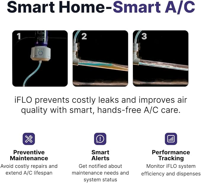 iFLO® Smart A/C Drain Line Cleaner and Drain Pan Cleaner Cartridge Concentrate - Image 5