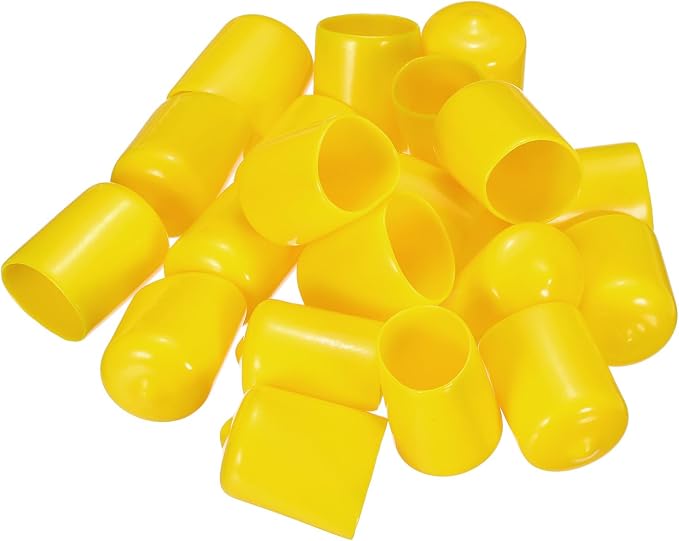 uxcell 20pcs Rubber End Caps 19mm ID Vinyl PVC Round Tube Bolt Cap Cover Screw - Image 4