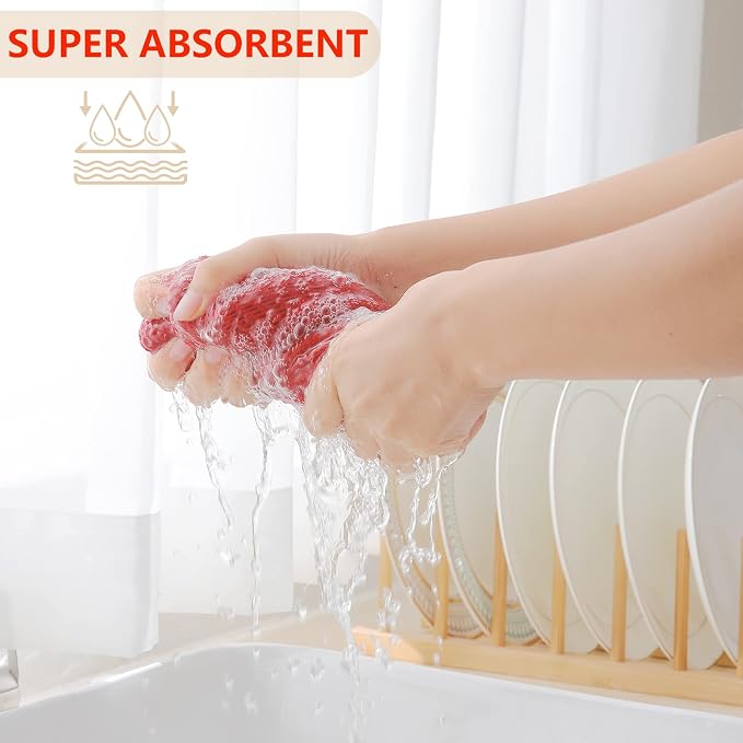 Homaxy 100% Cotton Waffle Weave Kitchen Dish Towels, Ultra Soft Absorbent Quick - Image 3