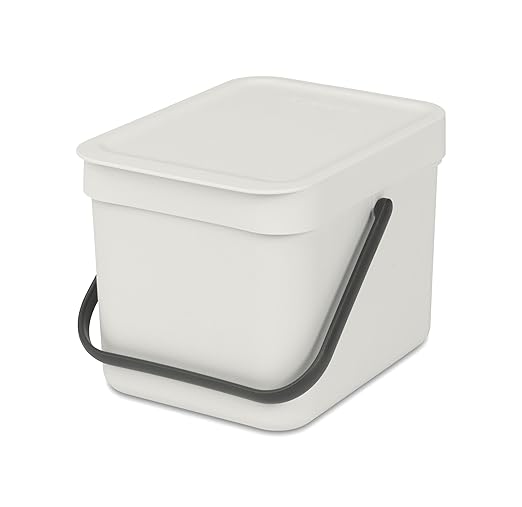 Brabantia Sort & Go Food Trash Can Small Countertop Kitchen Compost Caddy by BrabantiaUSA