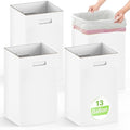 Extra Strong Corrugated Cardboard Portable Garbage Can, 4 Pack Reuseable and by Magicheap