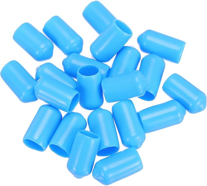uxcell 20pcs Rubber End Caps 8mm ID Vinyl PVC Round Tube Bolt Cap Cover Screw - Image 4
