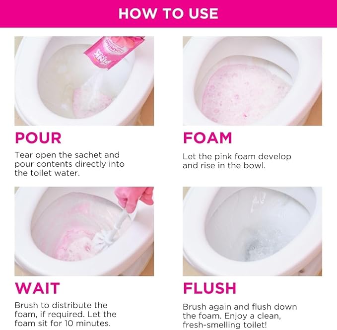 Stardrops The Pink Stuff Miracle Power Foaming Toilet Cleaner – Self-Activating - Image 7