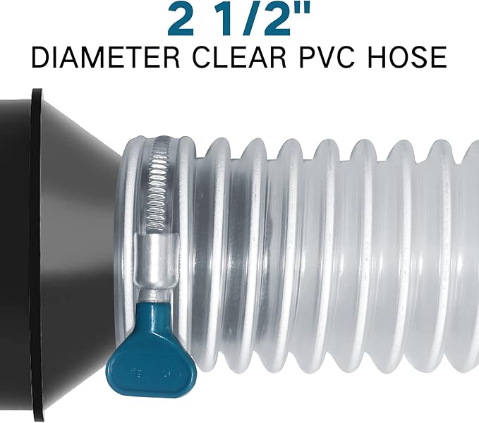 Qucship PVC Dust Collection Hose 2 1/2" x 20' - Image 6