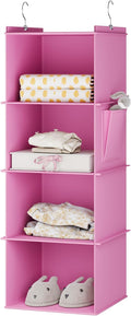YOUDENOVA Hanging Closet Organizer, 4-Shelf Closet Hanging Storage Shelves by YOUDENOVA