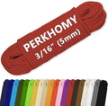 PerkHomy Cotton Rope 3/16" 100 ft Multi Purpose Utility Diamond Braided Cord by PerkHomy
