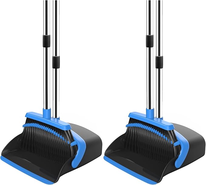 NACENA Broom and Dustpan Set, 52-in Long Adjustable Handle Broom Dustpan Combo by NACENA
