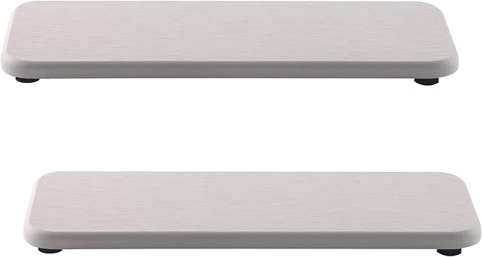 2 Pcs Water Absorbing Stone Trays, Kitchen/Bathroom Sink Soap Dish, Diatomite by NiuYichee