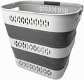 SAMMART 40L Collapsible Plastic Laundry Basket by SAMMART
