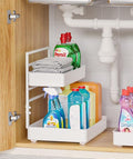 EVERIE Metal Pull Out Slide Shelf Organizer by EVERIE