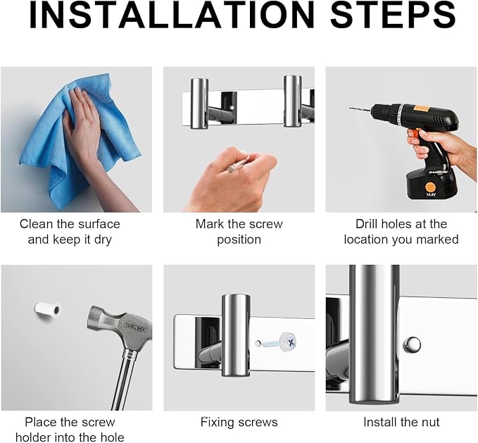 VAEHOLD Hat and Coat Wall Mount Rack - Image 6