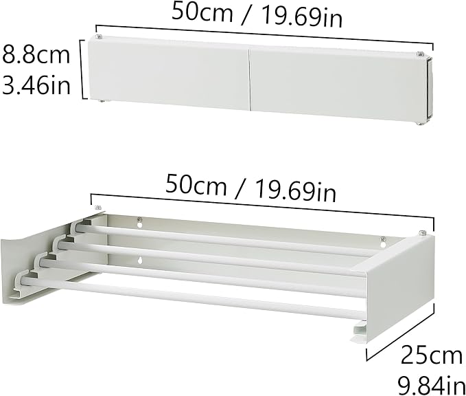 Clothes Drying Rack, Laundry Hanger Dryer Rack, Wall Mounted Drying Rack - Image 3