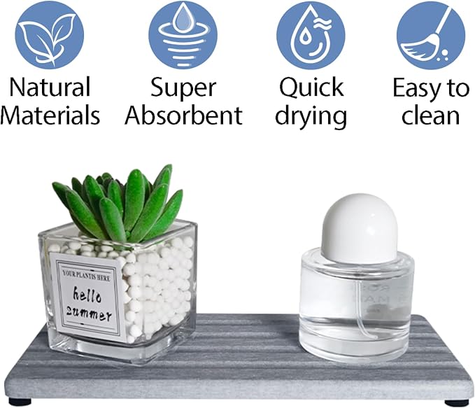 2 PCS Water Absorbing Stone Trays - Image 4