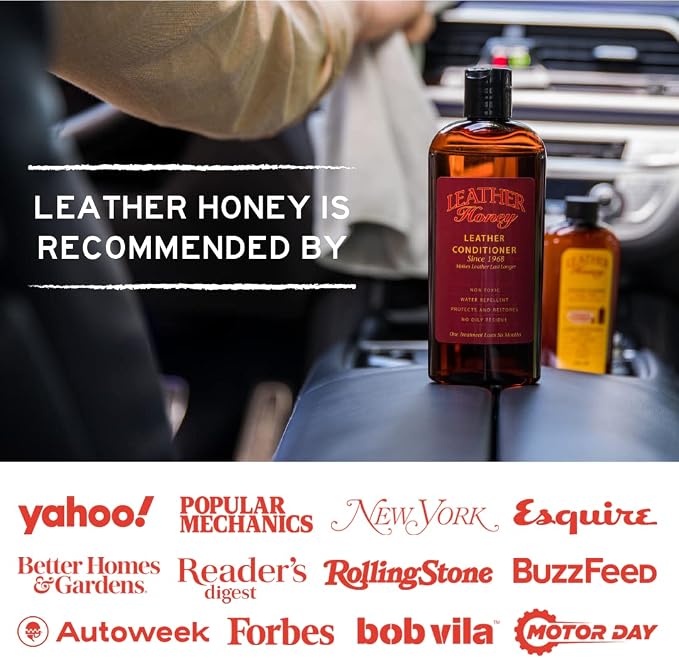 Leather Honey Complete Leather Care Kit: Cleaner, Conditioner, 2 Cloths. - Image 6