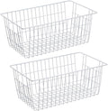 SANNO Freezer Baskets Wire Storage Baskets Closet Baskets Bin Farmhouse by SANNO