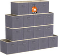 Lifewit 16 Packs Storage Cubes, 11 Inch Cube Storage Bins, Foldable Decorative by Lifewit